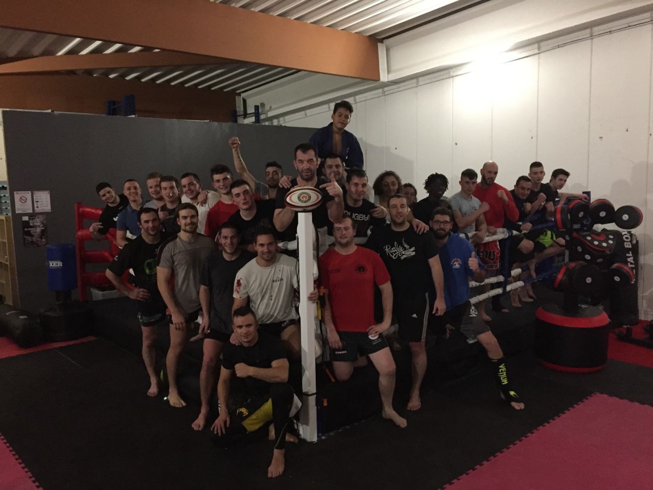 Les rugbymen s’adonnent à la boxe !
