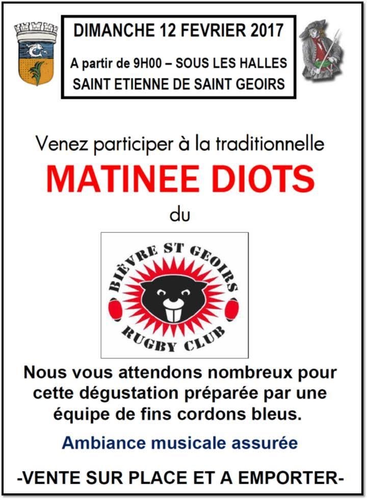 MATINÉE DIOTS DIMANCHE 12 FÉVRIER